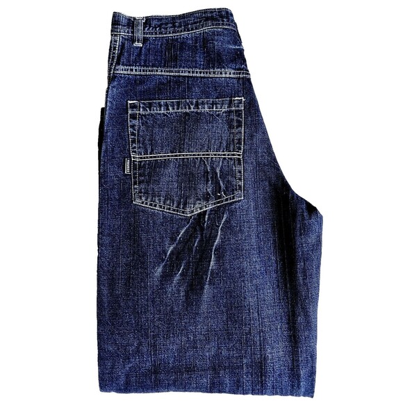 Focus Denim Jeans Mens 32x32 Vintage Y2K Great Distressed Lines EUC *READ* - Picture 5 of 13